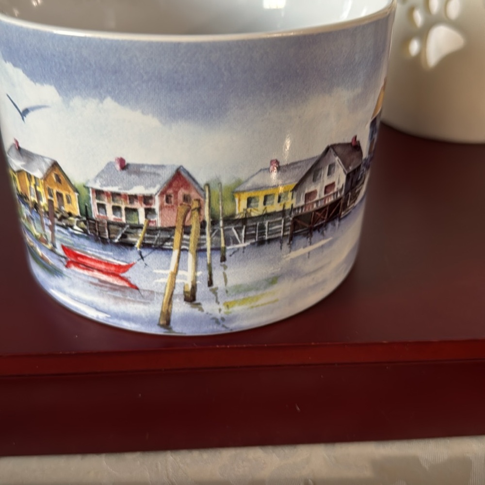 Gourmet Du Village bowl  “By the Sea” Ceramic - Picture 4 of 6